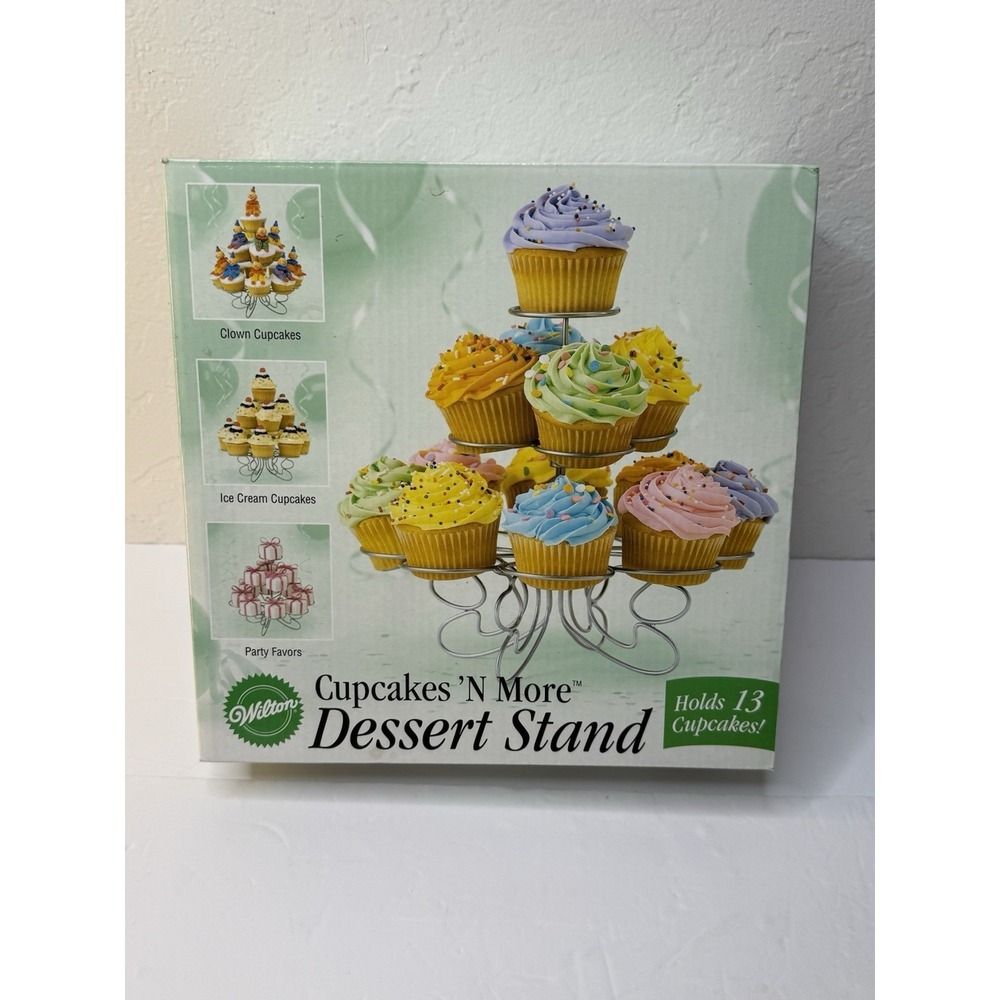 Wiltons Cupcake 13 Stand Holder Desserts 3 Tier Party Baby Shower Hostess New